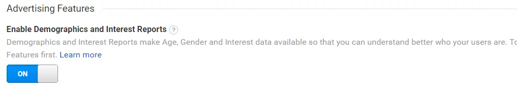 Advertising Features